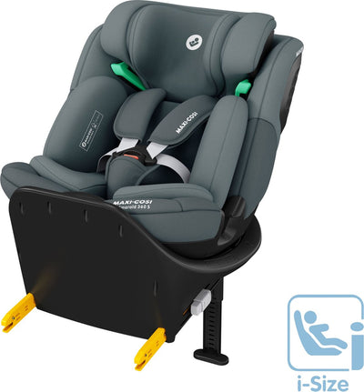 Maxi-cosi émeraude 360 s i-size - siège auto - graphite ton sur ton - de la naissance à 12 ans