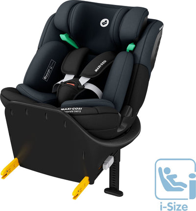 Maxi-cosi emerald 360 s i-size - siège auto - noir ton sur ton - de la naissance à 12 ans
