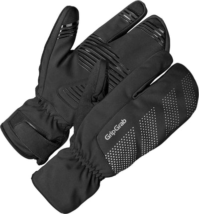 Gripgrab - ride coupe-vent strict hiver homard gants de cyclisme coupe-vent thermo - noir - unisexe - taille l