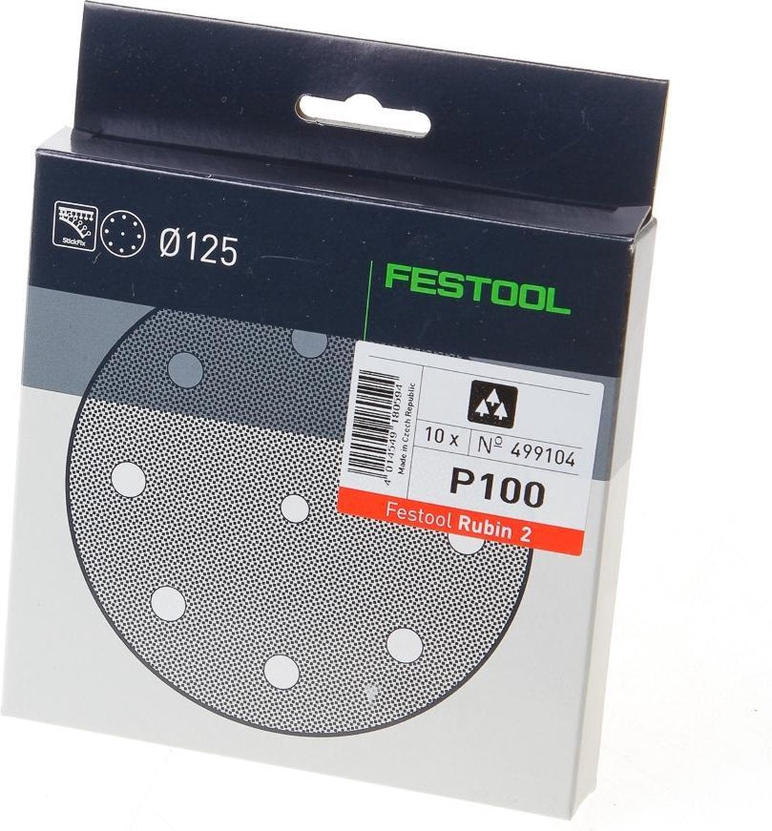 Accessoires Festool disques abrasifs stf d125 8 p80 ru2 10 - 499103