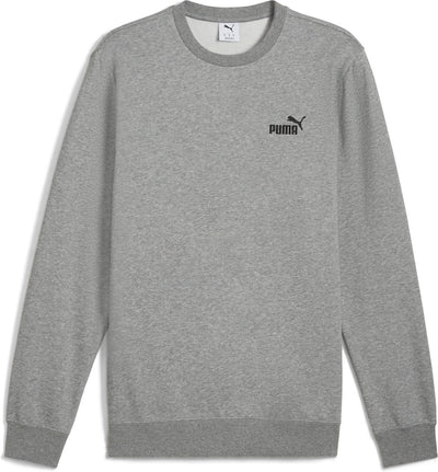 Puma ess petit non. Pull unisexe 1 logo Crew FL - gris moyen chiné