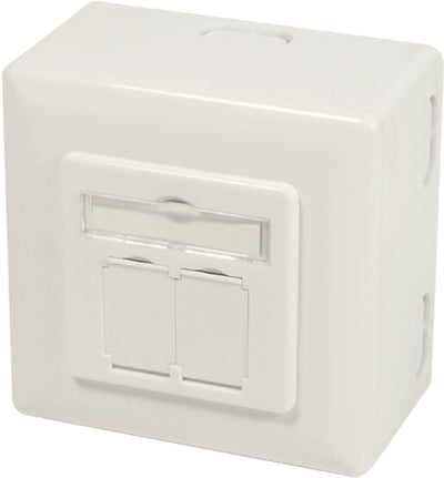 Boîte montée en surface Dsit cat6a utp stp - ivoire