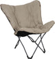 Bo-camp - urban outdoor - chaise papillon - redbrigde - l - polyester oxford - beige