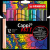 Stabilo Cappi Felt -tiptifts arty 12 pièces