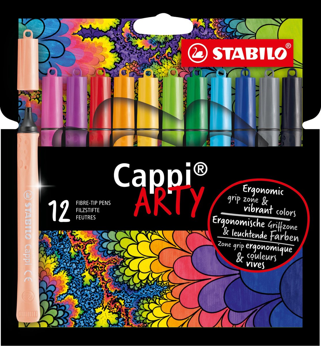 Stabilo Cappi Felt -tiptifts arty 12 pièces