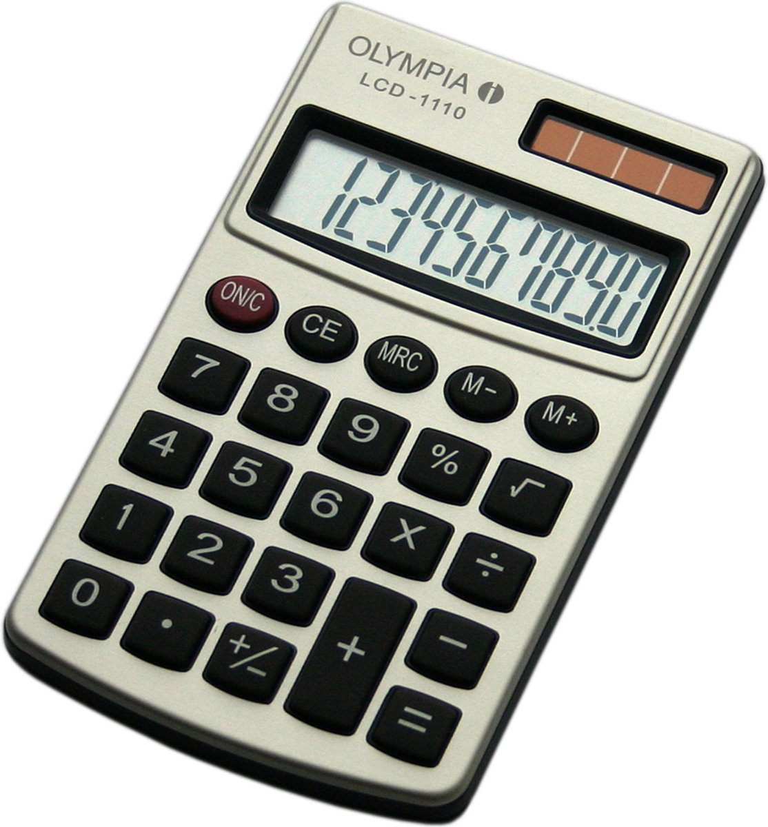 Calculatrice de bureau Olympia avec boîtier en plastique et écran LCD à 12 chiffres