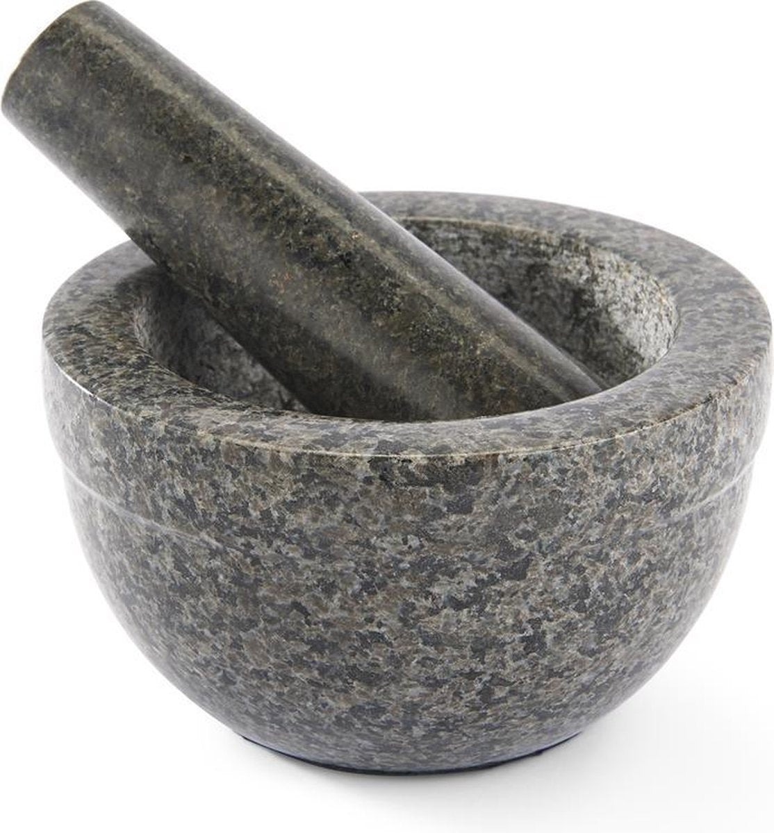 Rösle - mortier - fond antidérapant - granit - gris