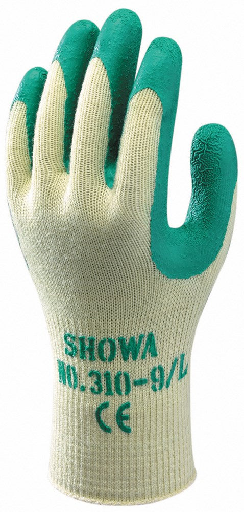 Showa gant de travail 310 vert mt10 | 10 pièces