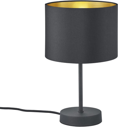 Trio Hostel - lampe de table - noir mat - excl. 1x E27 4 W - interrupteur à cordon