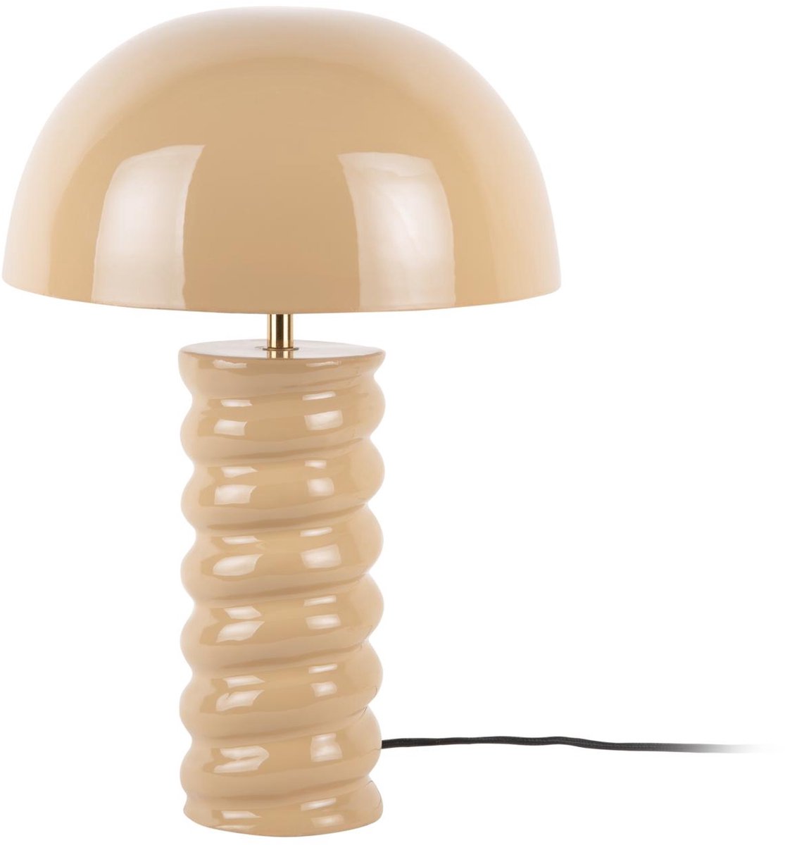 Lampe de table Leitmotiv gracio - marron doux - ø30cm - scandinave