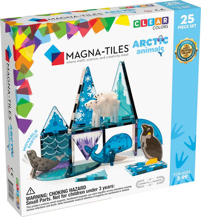 Magna-tiles tuiles magna - animaux arctiques animaux du pôle nord - jouets de construction magnétiques 25 pièces