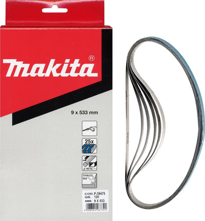 Accessoires Makita bande abrasive bleu longueur 533mm largeur 9mm grain 100 - p-39469
