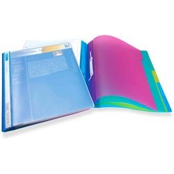 Attache rapide avec 5 onglets rapesco 0668 gamme de couleurs a4+