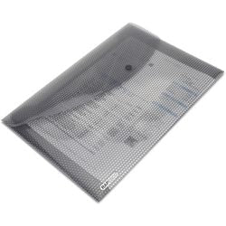 Porte-documents avec fermeture à pression Rapesco 1259 gris fou
