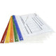 Dossier de documents avec fermeture éclair rapesco 1507 a3, assortiment de couleurs