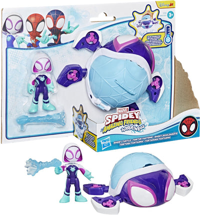 Spidey et ses incroyables amis émerveillent le coffret de jeu de tortue fantôme à toiles d'eau