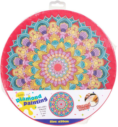 Mandala de peinture de diamant, 30 cm