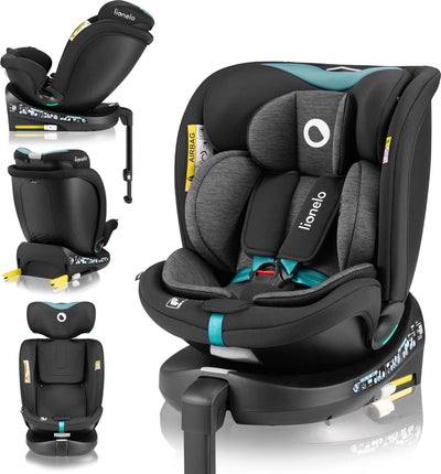 Siège auto Lionelo marine i-size 40-150 cm – rotatif à 360° – easyturn – jambe de stabilisation isofix – recul jusqu'à 105 cm – dossier réglable – ventilation dri-seat – homologué R129 – groupe 0 1 2 3 – confort sécurité