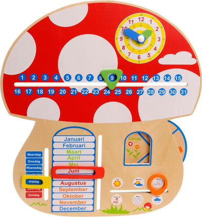 Calendrier en bois de Playwood avec saisons