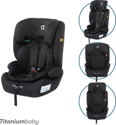 Siège auto bébé en titane Titanium Baby Niklas i-size (r129) - noir