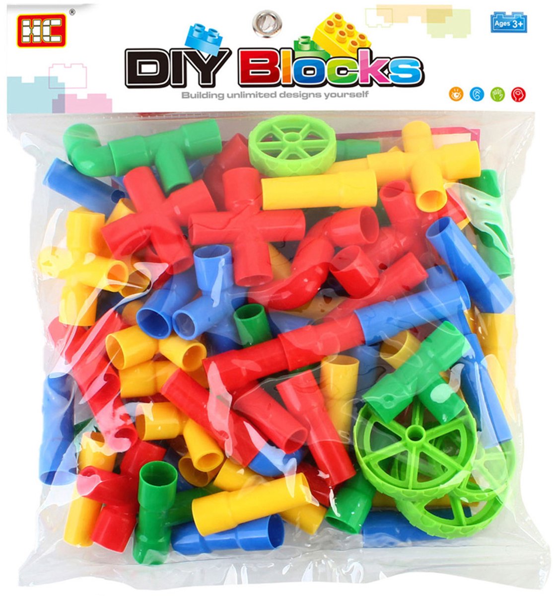 Roues en tube de construction, 72 pcs.