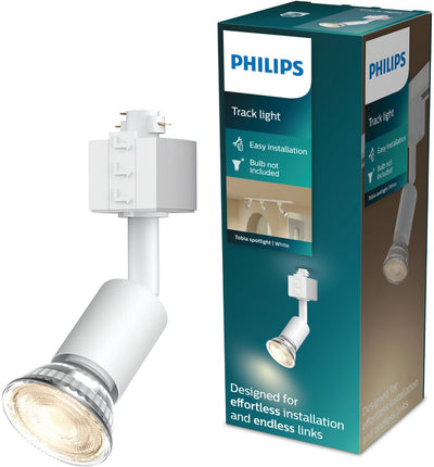 Philips led philips easylink tobia - spot - raccord gu10 - puissance maximale : 7w - blanc - éclairage sur rail