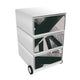 Caisson à tiroirs mobile Paperflow easybox avec 3 tiroirs poutres 642x390x436mm