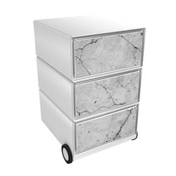 Caisson à tiroirs mobile Paperflow easybox avec 3 tiroirs 642x390x436mm rebus