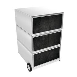 Paperflow easybox caisson mobile avec 3 tiroirs 642x390x436mm foncé