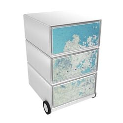 Caisson à tiroirs mobile Paperflow easybox avec 3 tiroirs 642x390x436mm continent