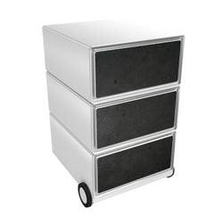 Caisson à tiroirs mobile Paperflow easybox avec 3 tiroirs 642x390x436mm tableau noir