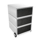 Caisson à tiroirs mobile Paperflow easybox avec 3 tiroirs 642x390x436mm tableau noir