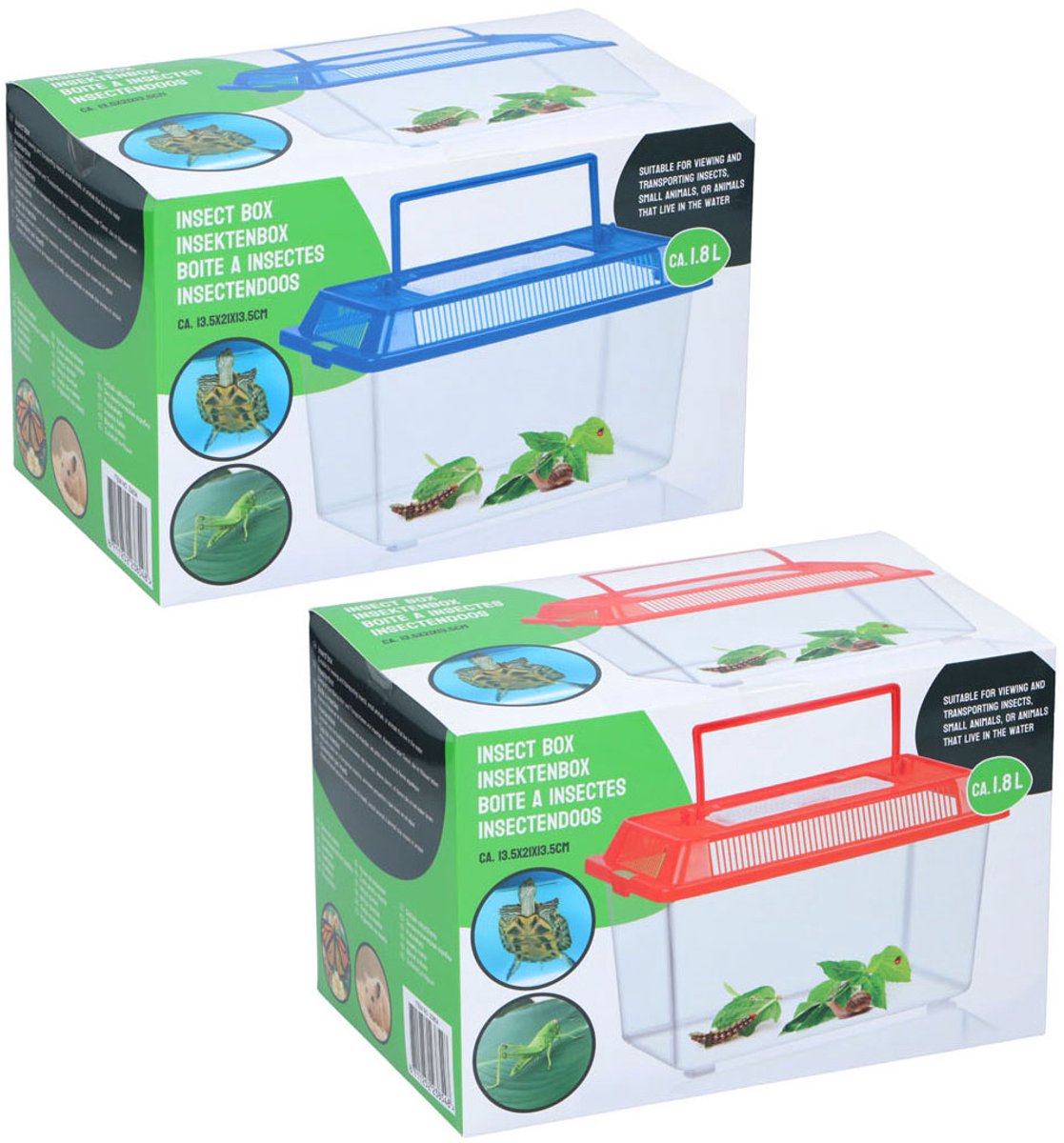 Boîte à insectes avec couvercle
