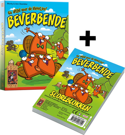 999games 999 games - jeu de cartes castor avec blocs de score supplémentaires - jeu de mémoire tactique - jeu de cartes - jeu familial - jeu de société - jeu éducatif - à partir de 6 ans - petit cadeau