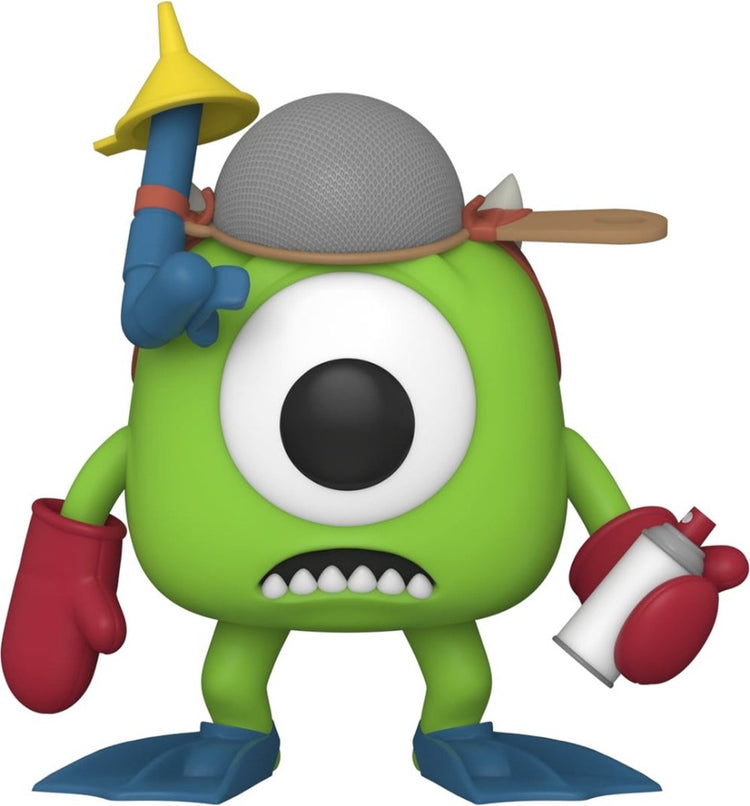 Poupée à collectionner Funko Monsters, Inc. ! vinyle - Disney Mike avec mitaines 20e anniversaire multicolore