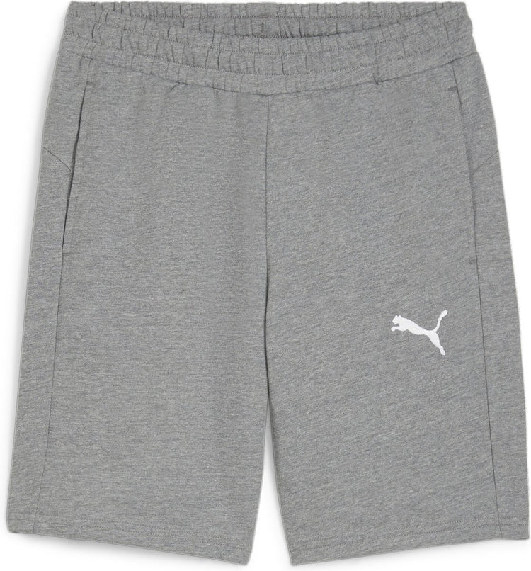 Puma teamgoal casuals shorts pantalon de sport pour hommes - gris moyen chiné- blanc