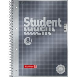 Bloc-notes marron a4 gris métallisé