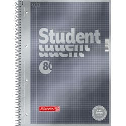 Bloc-notes marron a4 anthracite métallisé