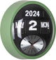 Karlsson horloge murale ronde flip - vert jungle - 11x32,6x32,6cm - horloge murale scandinave