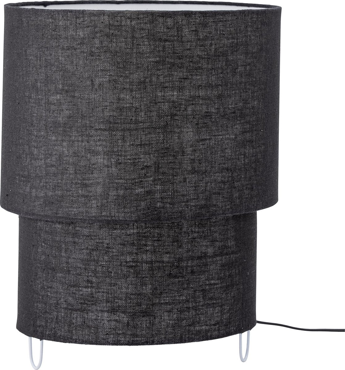 Bloomingville - Lampe de table Zalt - noir - lin