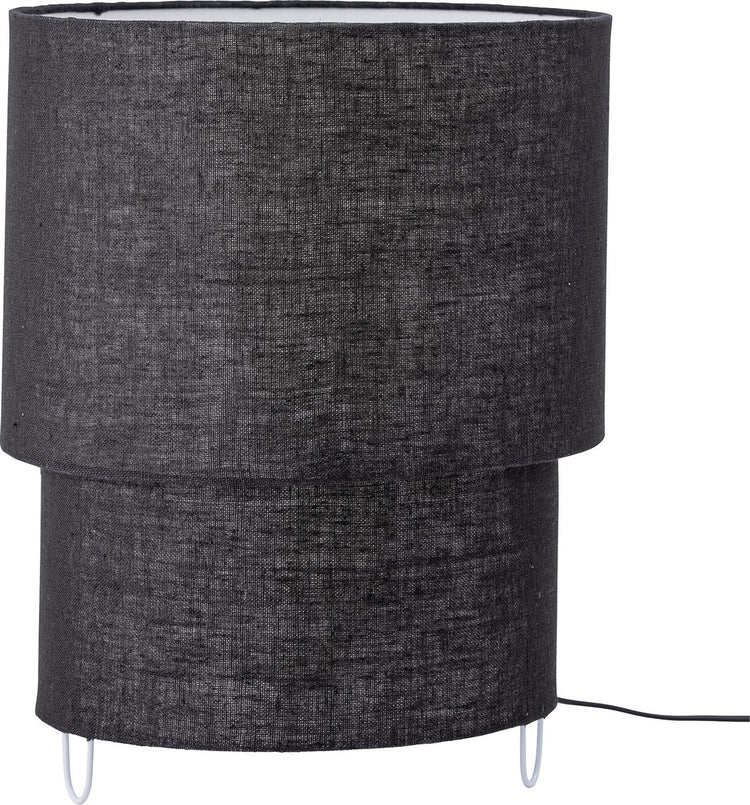 Bloomingville - Lampe de table Zalt - noir - lin