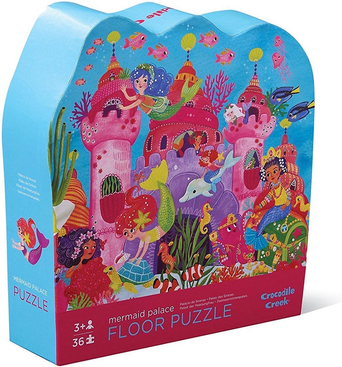 Puzzle de sirène de Crocodile Creek avec des animaux -