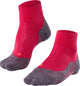 Falke tk5 chaussettes de marche courtes anti-ampoules en laine fine matière fonctionnelle femme rouge - taille 41-42