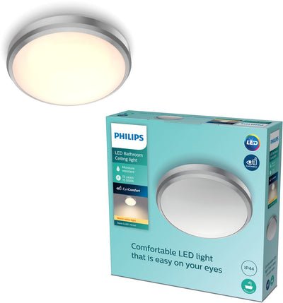 Philips LED Philips Doris bathroom ceiling light - nickel - small - 6 W