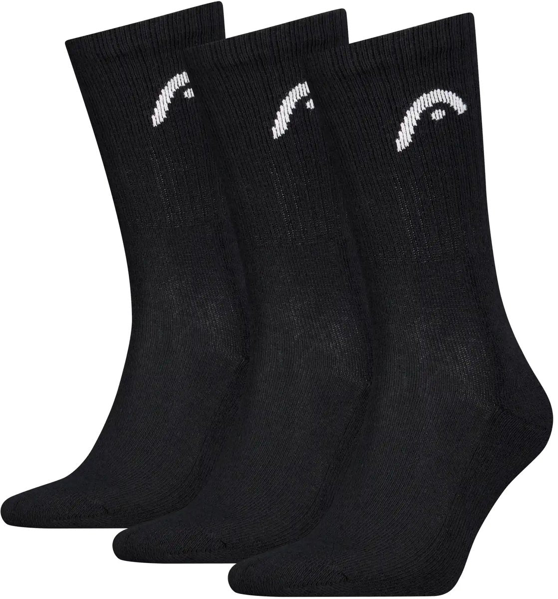 Head - unisexe - chaussettes de sport tous sports - entraînement - pack de 3 - taille 35-38