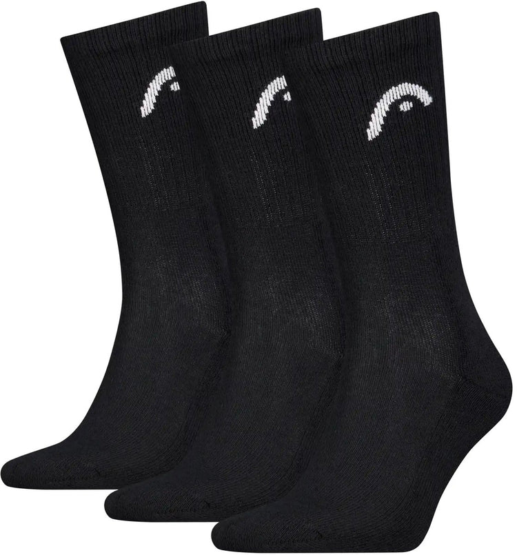 Head - unisexe - chaussettes de sport tous sports - entraînement - pack de 3 - taille 35-38