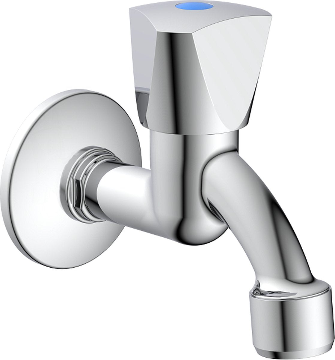 Robinet pour fontaine Schütte Carneo - modèle mural - montage mural - chrome