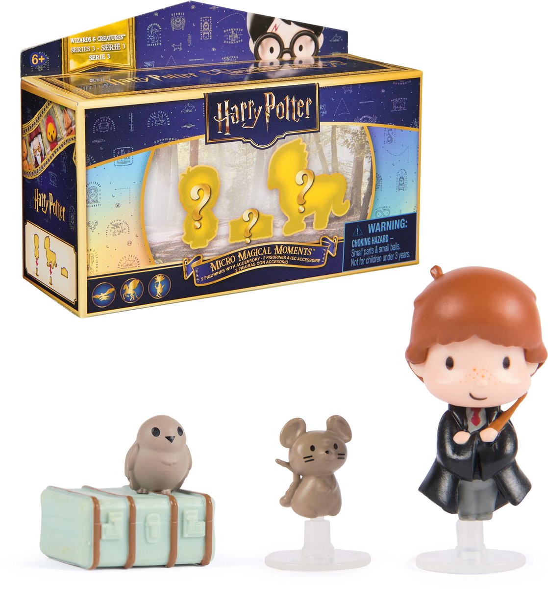 Wizarding World - Harry Potter - Micro Moments Magiques série 3 - Pack de 2 figurines (les styles varient) - figurines de jeu