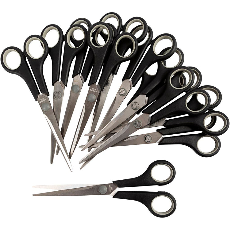 Ciseaux pour enfants Creativ company, l: 17 cm, droitier-gaucher, 12 pièces 1 boîte