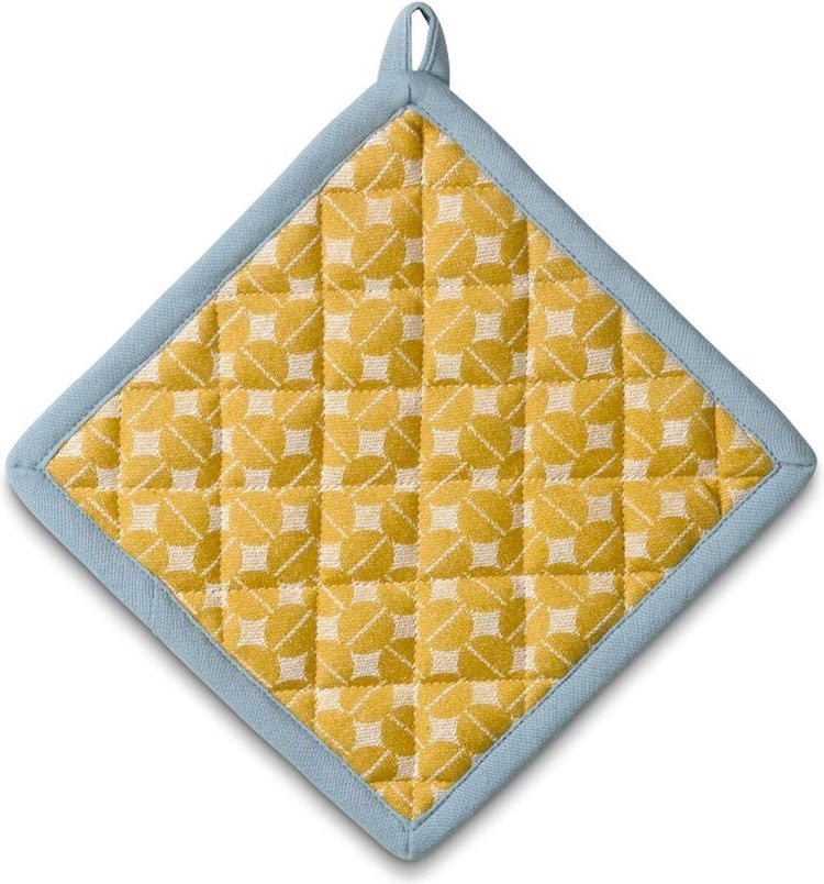 Kela cuisine - manique svea lot de 4 pièces - coton - jaune -